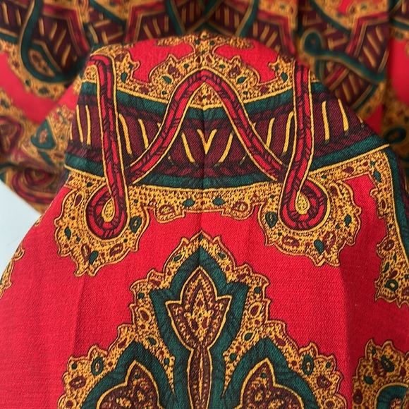 Gloria Sachs New York Neiman Marcus Vintage Red Pleated Skirt size 10 - Picture 15 of 15